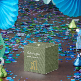 Caja Para Regalos Inmobiliaria Casa de Oro Moderna Realtor Aceituna 