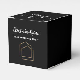 Caja Para Regalos Inmobiliaria Negra Clásica