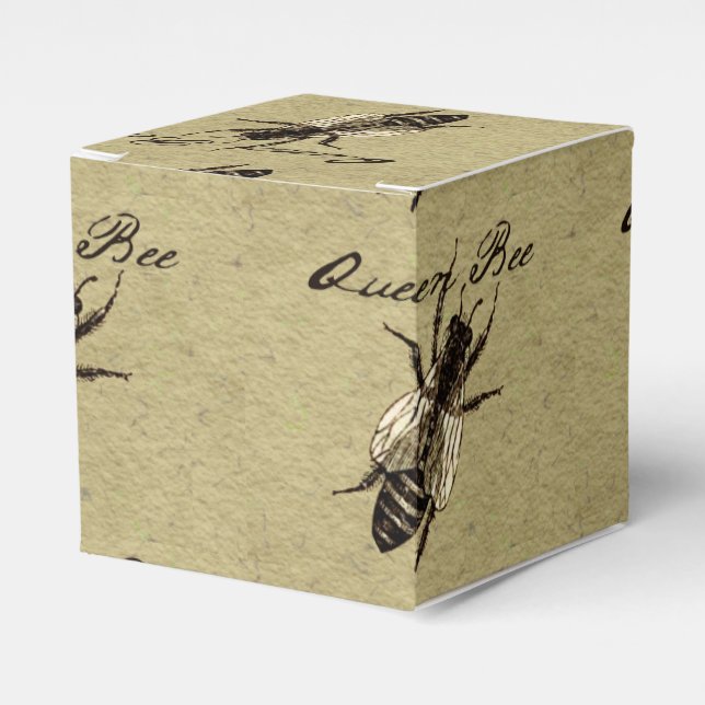 Caja Para Regalos Inscripción de Bug de Vida Silvestre Queen Bee (Costado Anverso)