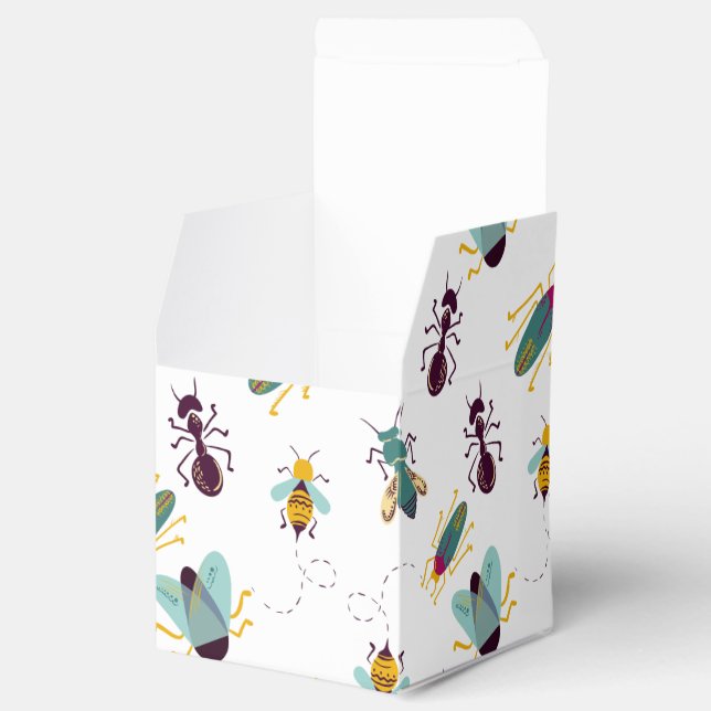 Caja Para Regalos insectos lindos de bichos pequeños (Abierto)