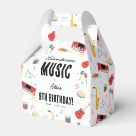 Caja Para Regalos Instrumentos Musicales Tema Musical Fiesta de Cump