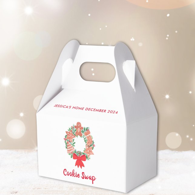 Caja Para Regalos Intercambio de cookies de Navidades de vacaciones (Subido por el creador)