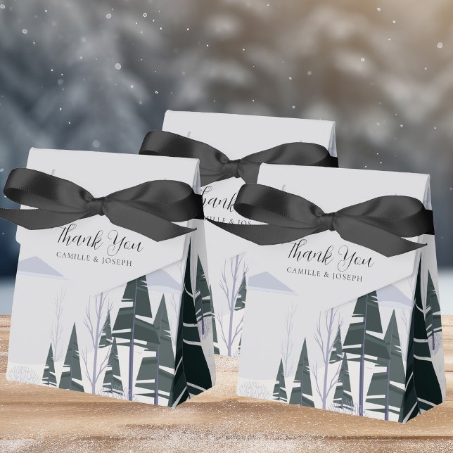 Caja Para Regalos Invierno de los Árboles Modernos de Vacaciones For (Subido por el creador)