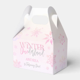 Caja Para Regalos Invierno lindo moderno Onederland Primer cumpleaño