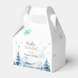 Caja Para Regalos Invierno onederland maravilloso cumpleaños