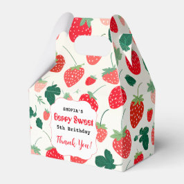 Caja Para Regalos Invitación a cumpleaños de Berry Sweet