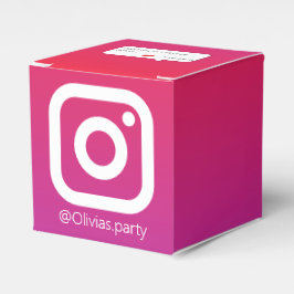 Caja Para Regalos Invitación a cumpleaños de Color InstaParty