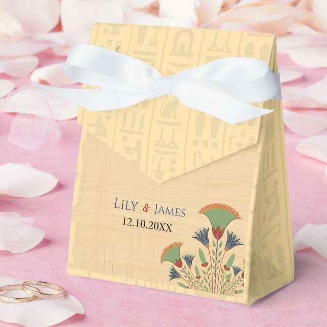 Caja Para Regalos Invitación a la boda Patrimonio faraónico sobre el (Boda)