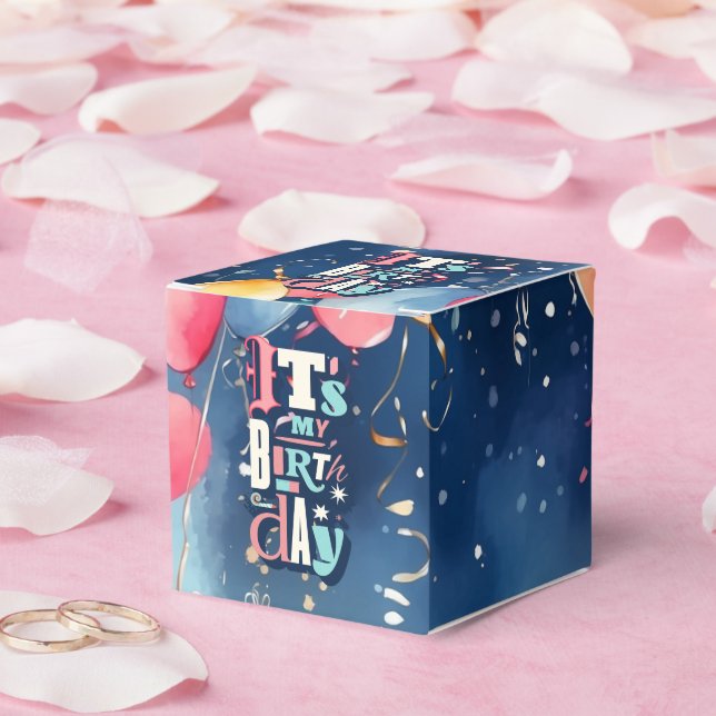 Caja Para Regalos Invitación a la fiesta de cumpleaños (Boda)