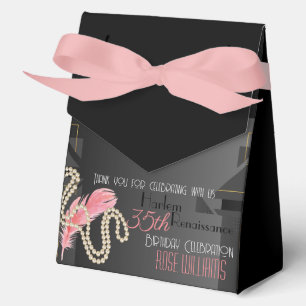 Caja Para Regalos Invitación al cumpleaños del Harlem Renaissance