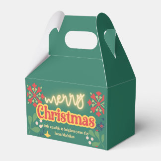 Caja Para Regalos Invitación colorida retro moderna a una fiesta de