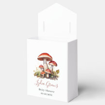 Invitación de Baby Shower de Hongos, Otoño Género 