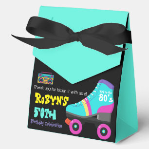 Caja Para Regalos Invitación de cumpleaños temática de los años 80 o
