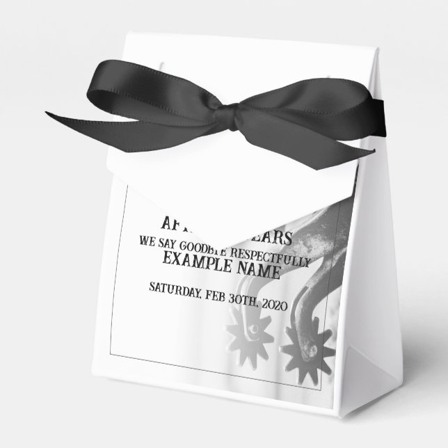 Caja Para Regalos Invitación de jubilación con espoletas viejas (Front Side)