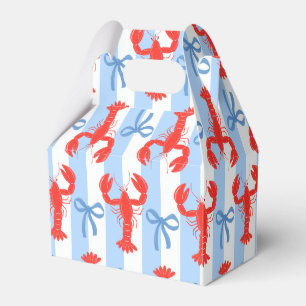 Caja Para Regalos Invitación Náutica de Verano de Langosta Costera