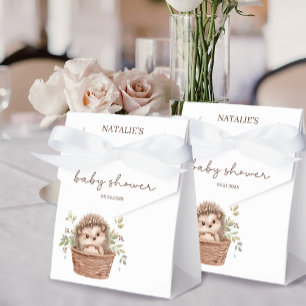 Caja Para Regalos Invitado a Baby Shower de Erizo Pequeño y Lindo