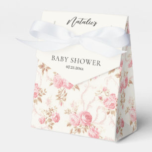 Caja Para Regalos Invitado de Baby Shower Floral Cottage Arco Rosa