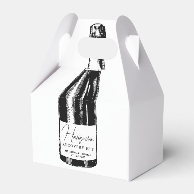 Caja Para Regalos Invitado de Hangover Recovery Kit (Front Side)