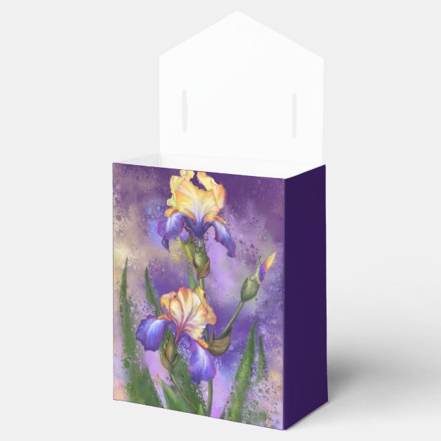 Caja Para Regalos Iris Flowers Gift Box Irises (Abierto)