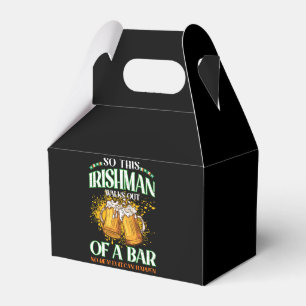 Caja Para Regalos irlandés bebiendo cerveza día de San Patricio