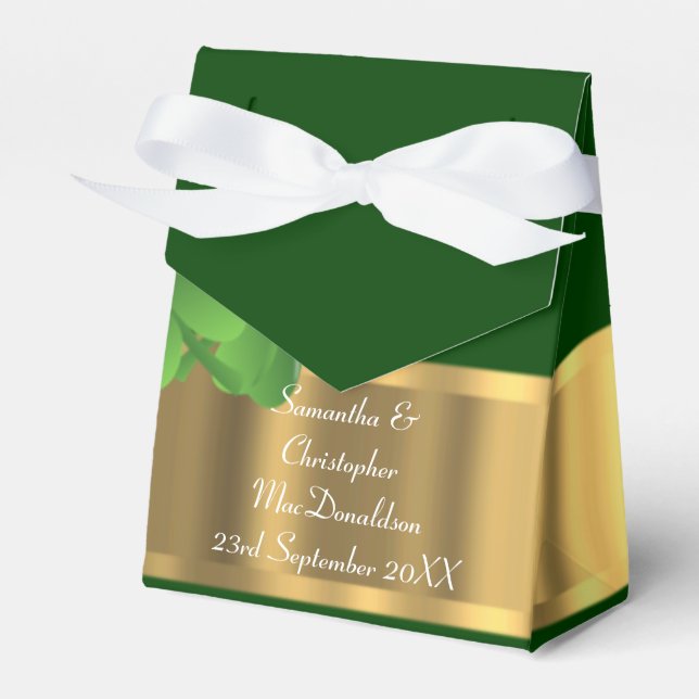 Caja Para Regalos Irsh Green y boda de oro (Front Side)
