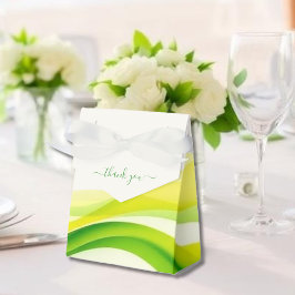 Caja Para Regalos Island Citrus Green and Yellow Wedding Favor Boxes