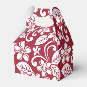 CAJA PARA REGALOS ISLAND PLUMERIA (CARDINAL RED)