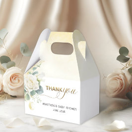 Caja Para Regalos It’s A Boy Baby Shower –Gold Balloon & Greenery