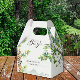 Caja Para Regalos It’s a Boy Woodland Wildlife Baby Shower