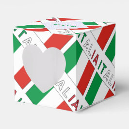 Caja Para Regalos Italia e Bandiera Italiana Tiled Green Personalice