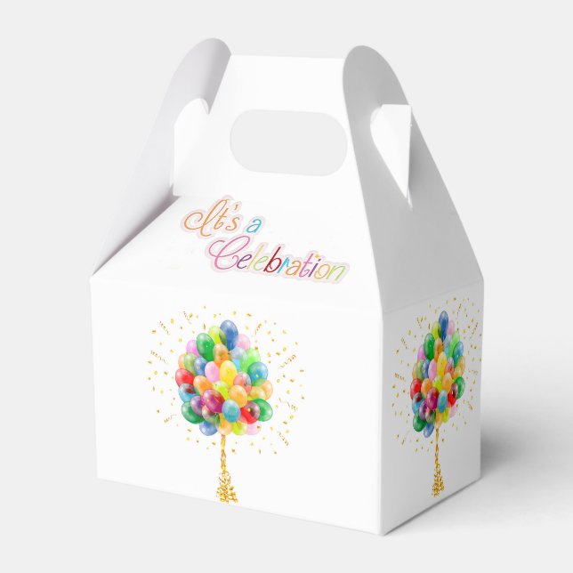 Caja Para Regalos It's A  Celebration  (Reverso)