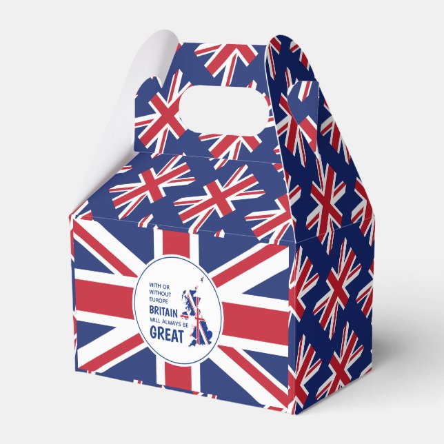 Caja Para Regalos Jack patriótico de la Unión BREXIT (Front Side)
