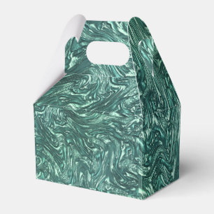 Caja Para Regalos Jade texturizado y tonos de cian verde