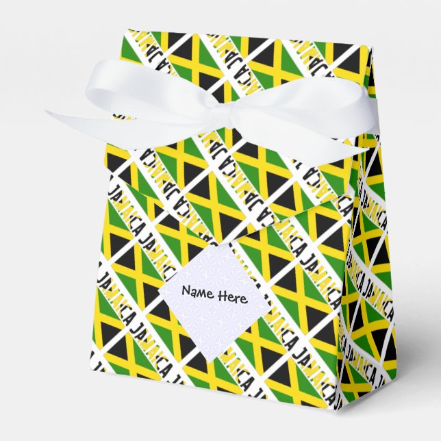 Caja Para Regalos Jamaica: Bandera jamaiquina cubierta personalizada (Front Side)
