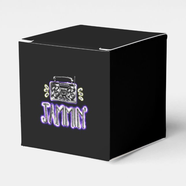Caja Para Regalos Jammin' con Boombox (Costado Anverso)