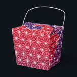 Caja Para Regalos Japonés Asanoha Tradicional Imprimir rojo y morado<br><div class="desc">Asanoha es un patrón japonés tradicional basado en las hojas en forma de estrella de una planta dura que representa vitalidad y crecimiento. Este patrón ha sido muy popular en los kimonos y artículos para niños y bebés,  pues se cree que trae crecimiento y vigor.</div>