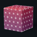 Caja Para Regalos Japonés Asanoha Tradicional Imprimir rojo y morado<br><div class="desc">Asanoha es un patrón japonés tradicional basado en las hojas en forma de estrella de una planta dura que representa vitalidad y crecimiento. Este patrón ha sido muy popular en los kimonos y artículos para niños y bebés,  pues se cree que trae crecimiento y vigor.</div>