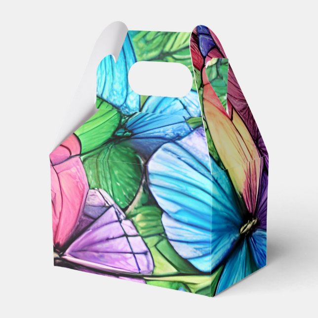 Caja Para Regalos Jardín de acuarela colorido (Front Side)