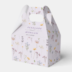 Caja Para Regalos Jardín de boda de prado de flores silvestres de la