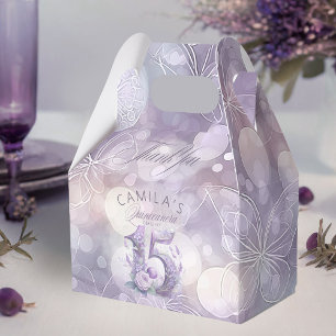 Caja Para Regalos Jardín de cuento de hadas Quinceanera Lavender/Lil