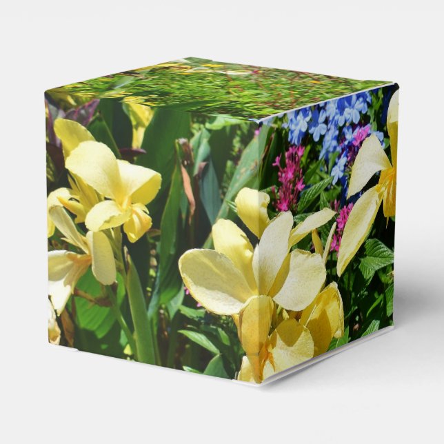 Caja Para Regalos Jardín de flores (Reverso Costado)