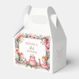 Caja Para Regalos Jardín de hadas rosadas encantadas - Cumpleaños