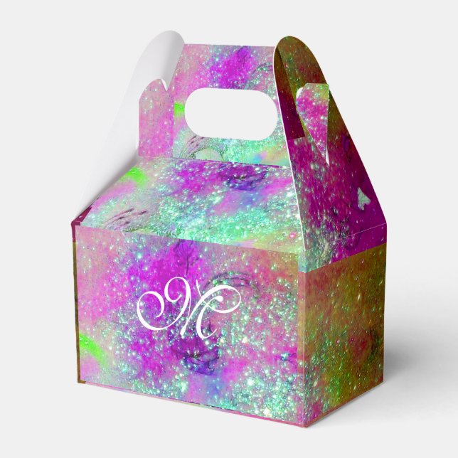 CAJA PARA REGALOS JARDÍN DE LAS SOMBRAS PERDIDAS PURPLE AZUL FLORAL  (Front Side)