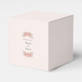 Caja Para Regalos Jardín de Rubor Personalizado Floral Minimalista d