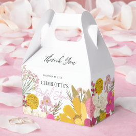 Caja Para Regalos Jardín Floral Agradecimiento para Despedida de Sol