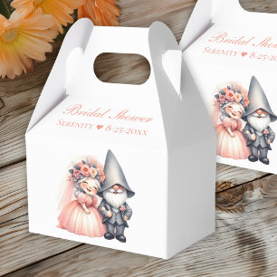Caja Para Regalos Jardín Gnome Rústico Naranja Verano Bridal Ducha