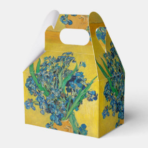 Caja Para Regalos Jarrón Van Gogh con Iris Clasicismo Impresionista
