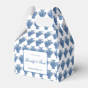 Caja Para Regalos Jars Jar de jengibre blanco y azul