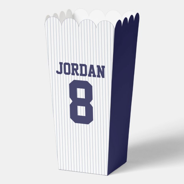 Caja Para Regalos Jersey de béisbol - Fiesta de cumpleaños temática  (Anverso)