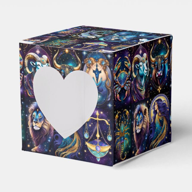 Caja Para Regalos Jewel Galaxy Zodiac Heart (Anverso)